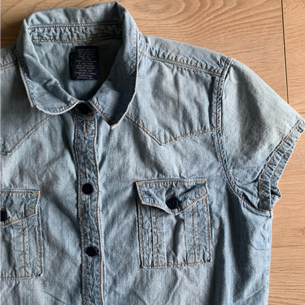 Lucky Brand Light Blue Denim Shirt